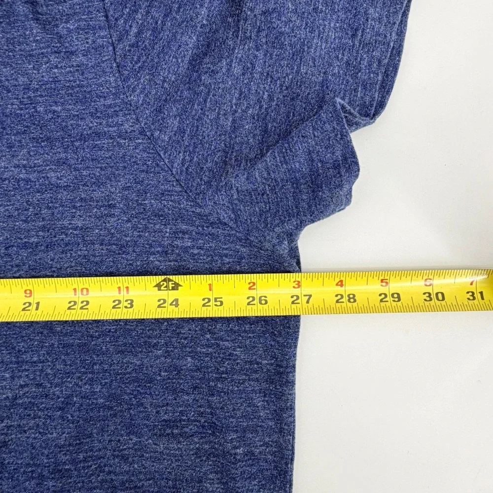 Polo Ralph Lauren V-Neck T-Shirt XXL Heather Blue Pony Logo‎ Casual Mens Tee